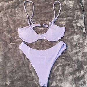 Shein Lilac Underwire Bikini